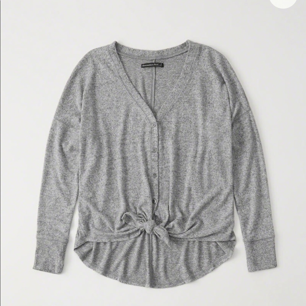 A&F Tie Front Button Up